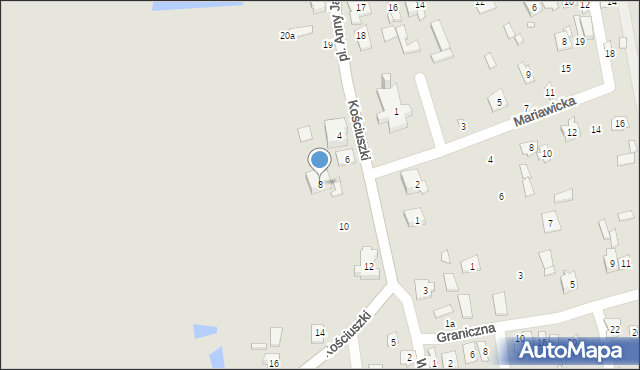 Cegłów, Kościuszki Tadeusza, gen., 8, mapa Cegłów