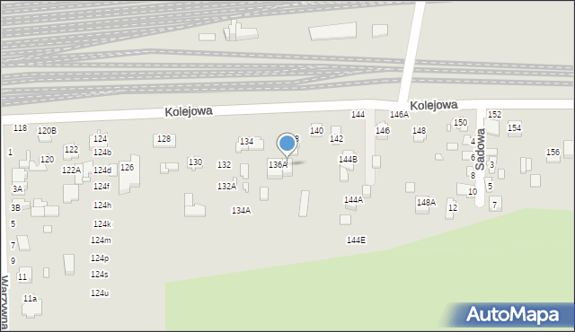 Chełm, Kolejowa, 138A, mapa Chełma