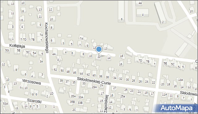 Chełm, Kołłątaja Hugo, 12, mapa Chełma