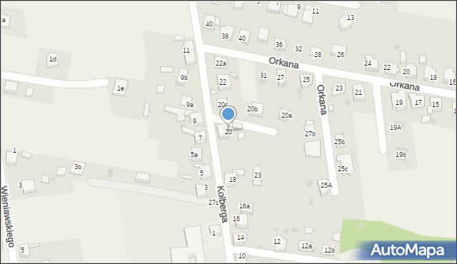 Chełm Śląski, Kolberga Oskara, 20, mapa Chełm Śląski