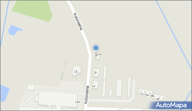 Chocianów, Kolonialna, 18, mapa Chocianów