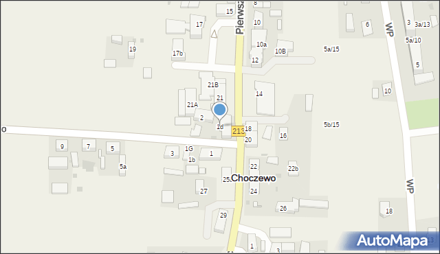 Choczewo, Kowalewskiego Fr., 1d, mapa Choczewo