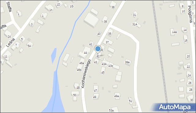 Chodzież, Kochanowskiego Jana, 41, mapa Chodzież