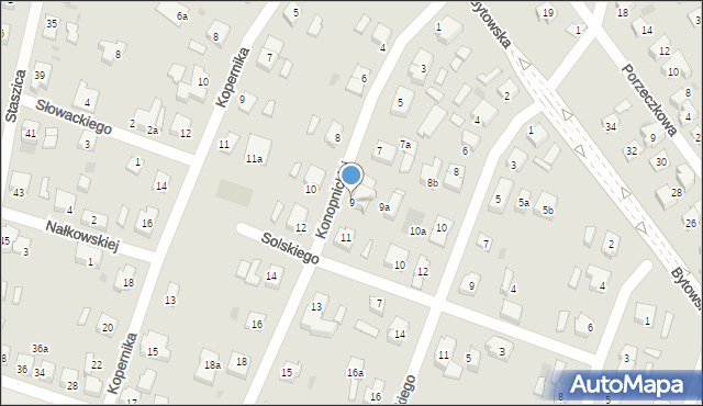 Chojnice, Konopnickiej Marii, 9, mapa Chojnic