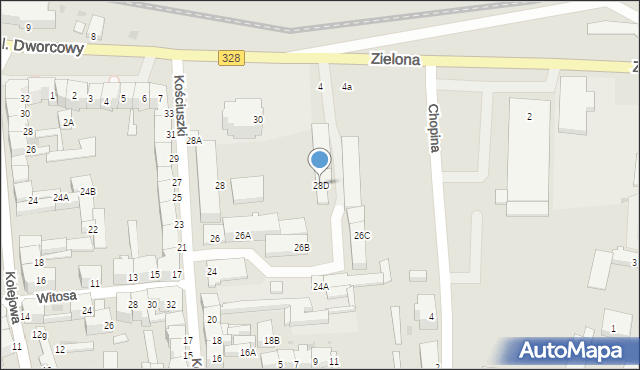 Chojnów, Kościuszki Tadeusza, gen., 28D, mapa Chojnów
