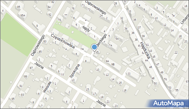 Chorzów, Kordeckiego Augustyna, ks., 9B, mapa Chorzów