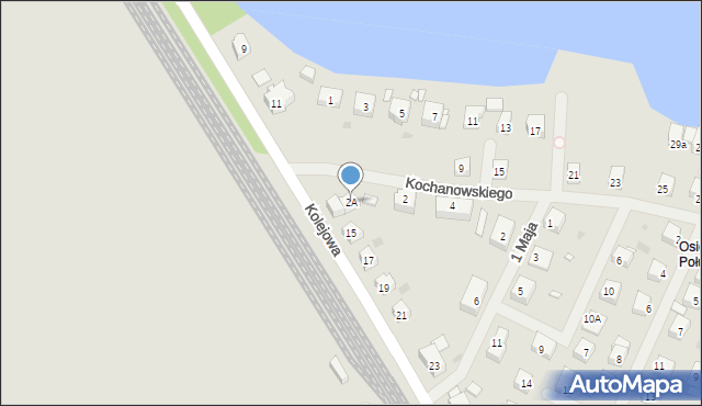 Choszczno, Kochanowskiego Jana, 2A, mapa Choszczno