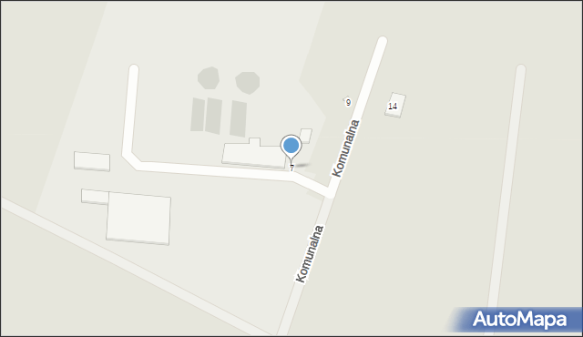 Choszczno, Komunalna, 7, mapa Choszczno