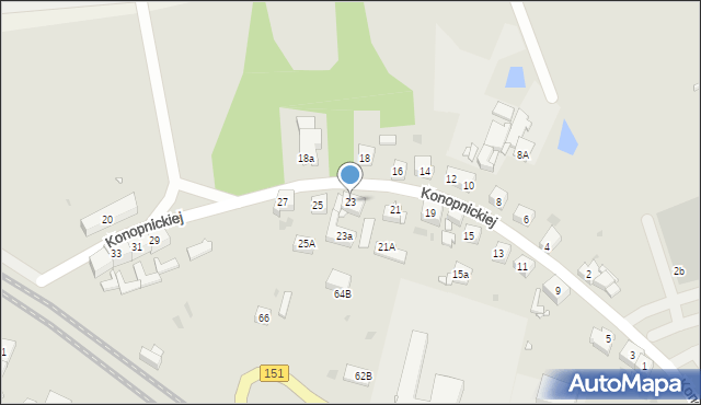 Choszczno, Konopnickiej Marii, 23, mapa Choszczno