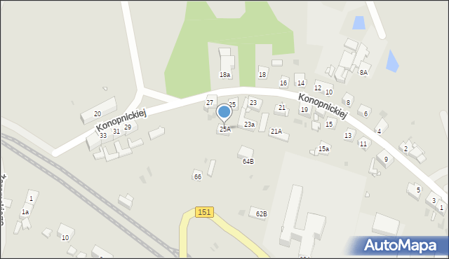 Choszczno, Konopnickiej Marii, 25A, mapa Choszczno