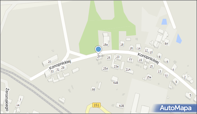 Choszczno, Konopnickiej Marii, 27, mapa Choszczno