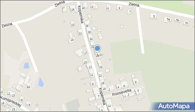Choszczno, Kopernika Mikołaja, 28, mapa Choszczno