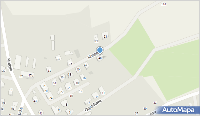 Choszczno, Kossaka, 46, mapa Choszczno