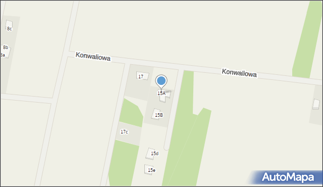 Chrośla, Konwaliowa, 15A, mapa Chrośla