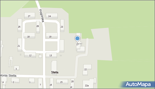 Chrzanów, Kolonia Stella, 17, mapa Chrzanów