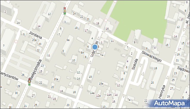 Chrzanów, Kościuszki Tadeusza, gen., 9, mapa Chrzanów