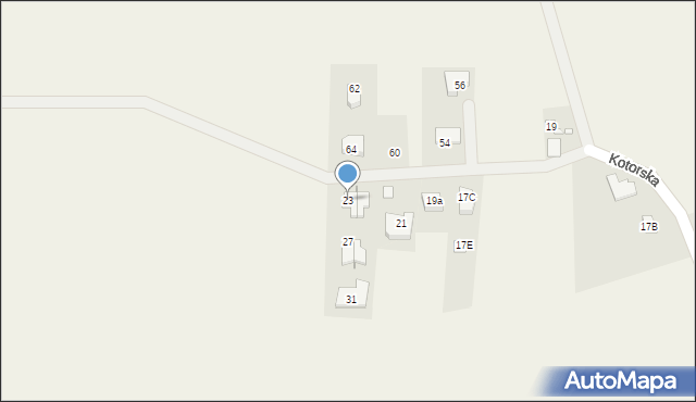 Chrząstowice, Kotorska, 23, mapa Chrząstowice