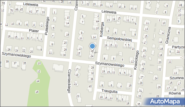 Ciechanów, Kolberga Oskara, 22, mapa Ciechanów