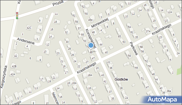 Ciechanów, Konopnickiej Marii, 49, mapa Ciechanów