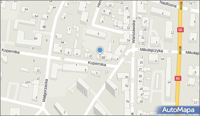 Ciechanów, Kopernika Mikołaja, 2B, mapa Ciechanów