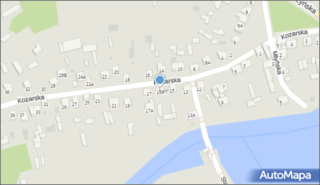 Ciechanowiec, Kozarska, 15A, mapa Ciechanowiec