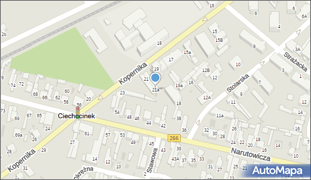Ciechocinek, Kopernika Mikołaja, 21a, mapa Ciechocinek
