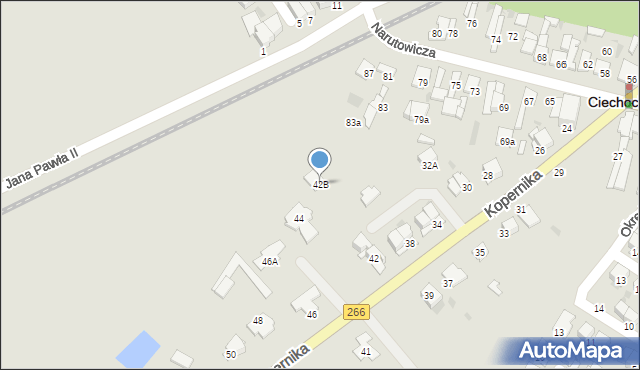 Ciechocinek, Kopernika Mikołaja, 42B, mapa Ciechocinek