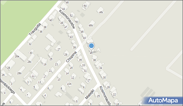 Ciechocinek, Kosmonautów, 40, mapa Ciechocinek