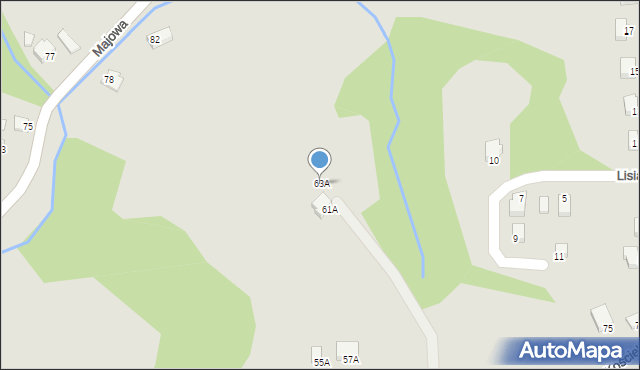 Cieszyn, Kościelna, 63A, mapa Cieszyna