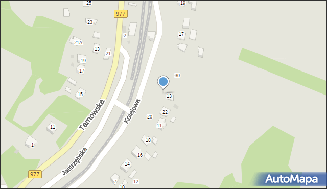 Ciężkowice, Kolejowa, 24, mapa Ciężkowice