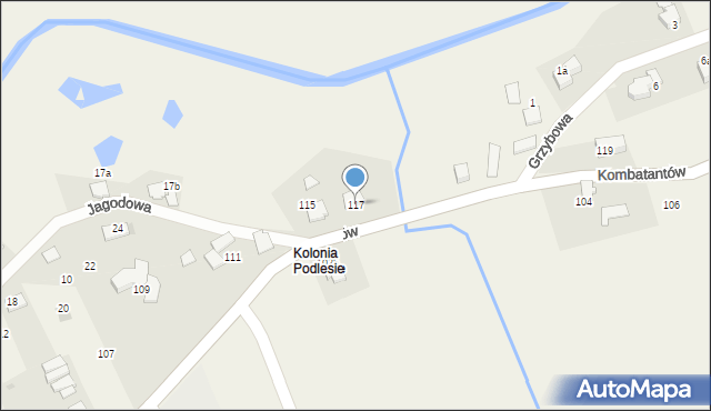 Ćwiklice, Kombatantów, 117, mapa Ćwiklice