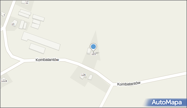 Ćwiklice, Kombatantów, 121, mapa Ćwiklice