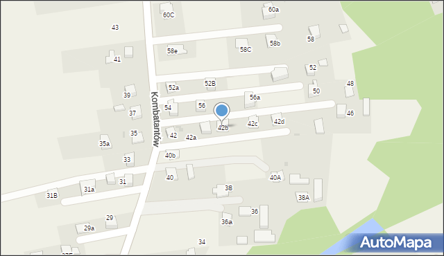 Ćwiklice, Kombatantów, 42b, mapa Ćwiklice