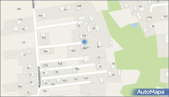 Ćwiklice, Kombatantów, 58b, mapa Ćwiklice