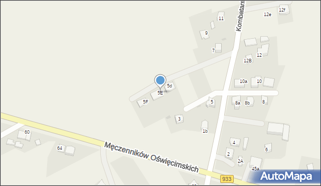 Ćwiklice, Kombatantów, 5E, mapa Ćwiklice