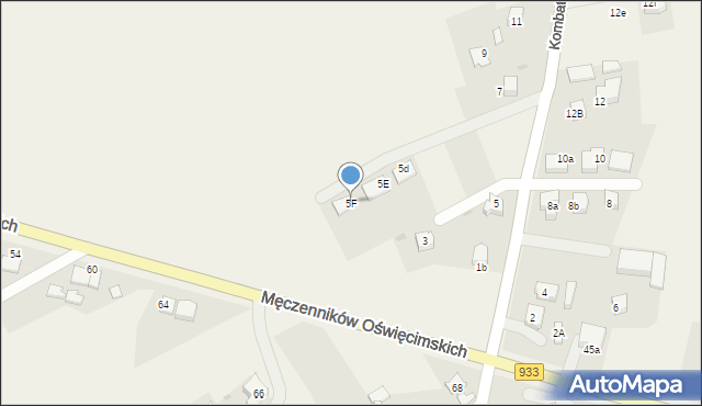 Ćwiklice, Kombatantów, 5F, mapa Ćwiklice