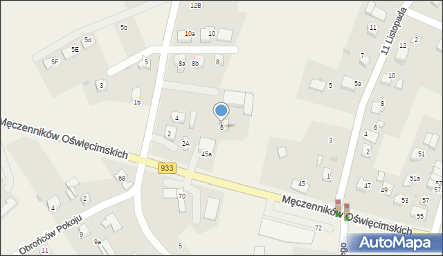 Ćwiklice, Kombatantów, 6, mapa Ćwiklice