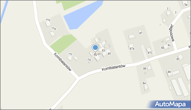 Ćwiklice, Kombatantów, 81, mapa Ćwiklice