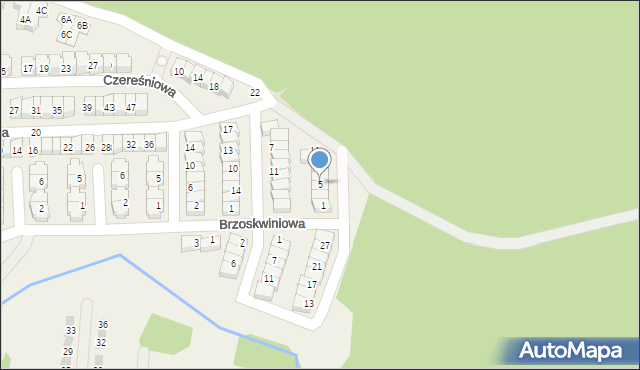 Czapury, Kokosowa, 5, mapa Czapury