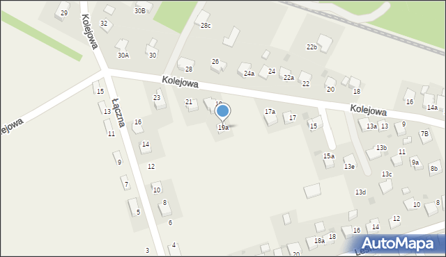 Czarków, Kolejowa, 19a, mapa Czarków