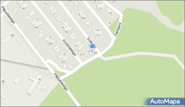 Czarna Białostocka, Kosińskiego, 11/3A, mapa Czarna Białostocka