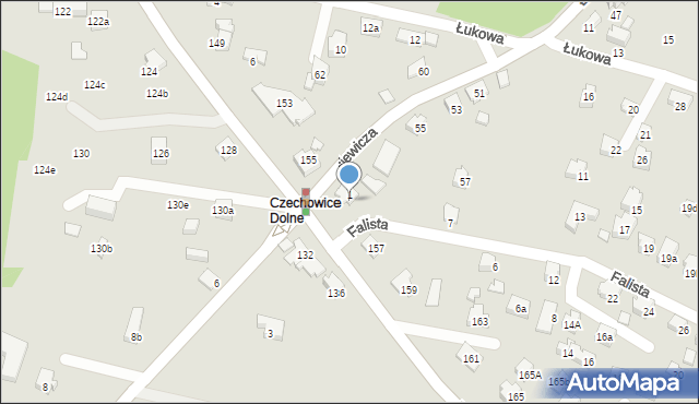 Czechowice-Dziedzice, Kopernika Mikołaja, 1, mapa Czechowic-Dziedzic