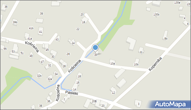 Czechowice-Dziedzice, Kopernika Mikołaja, 10, mapa Czechowic-Dziedzic