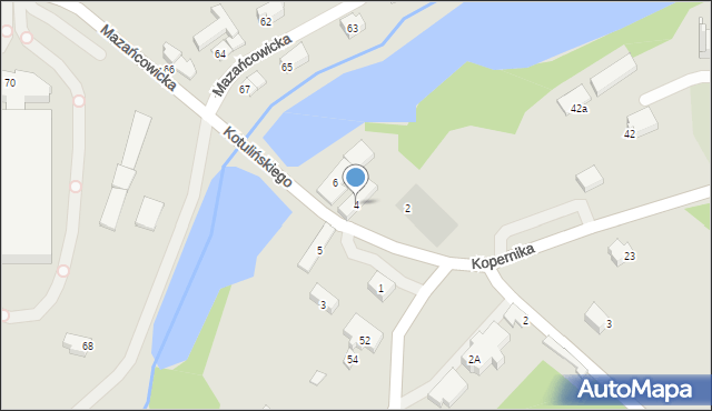 Czechowice-Dziedzice, Kotulińskiego, hr., 4, mapa Czechowic-Dziedzic