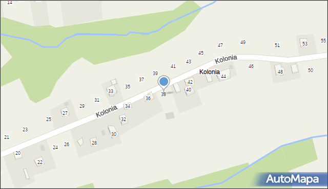 Czechówka, Kolonia, 38, mapa Czechówka