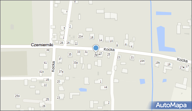 Czemierniki, Kocka, 29, mapa Czemierniki
