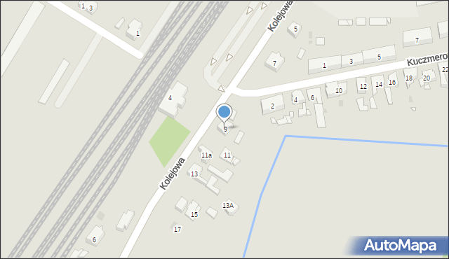 Czempiń, Kolejowa, 9, mapa Czempiń