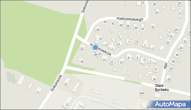 Czempiń, Komorowicza Maurycego, 16, mapa Czempiń