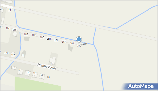 Czerlejno, Kostrzyńska, 16L, mapa Czerlejno