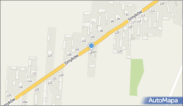 Czermno, Kościelna, 127, mapa Czermno